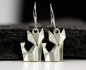 Preview: Origami Fuchs Ohrringe silber